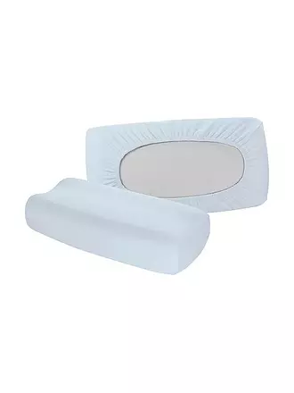 FLEURESSE | Jersey-Kissenbezug "Vital Comfort" 40x60cm (Creme) | hellblau